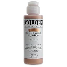 Golden Fluid Acrylics - Iridescent Copper Light (Fine), 4 oz bottle