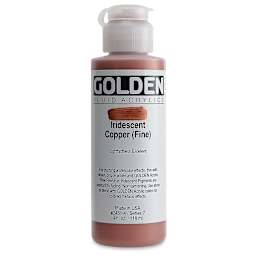 Golden Fluid Acrylics - Iridescent Copper (Fine), 4 oz  bottle