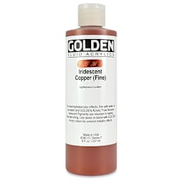 Golden Fluid Acrylics - Iridescent Copper (Fine), 8 oz  bottle