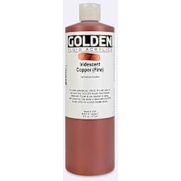 Golden Fluid Acrylics - Iridescent Copper (Fine), 16 oz  bottle