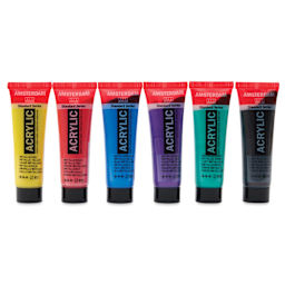 Amsterdam Standard Series Acrylics - Set of 6, Colorful Metallic, 20 ml Tubes