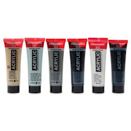 Amsterdam Standard Series Acrylics - Set of 6, Grey Mixing, 20 ml Tubes