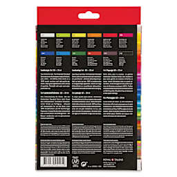 Amsterdam Standard Series Acrylics - Set of 12, Landscape Colors back of package