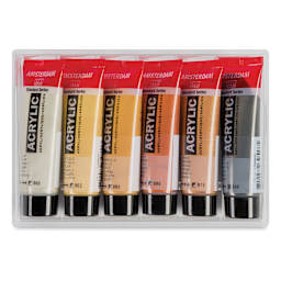 Amsterdam Standard Series Acrylics - Metallic Colors, Set of 6, 20 ml Tubes