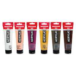 Amsterdam Standard Series Acrylics - Set of 6, Portrait Colors, 120 ml, Tubes