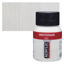 Amsterdam Standard Series Acrylic - Pearl White, 500 ml bottle and swatch