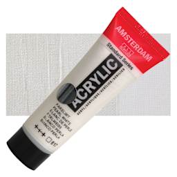 Amsterdam Standard Series Acrylic - Pearl White, 20 ml Tube and swatch