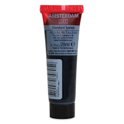 Amsterdam Standard Series Acrylic - Lamp Black, 20 ml Tube back