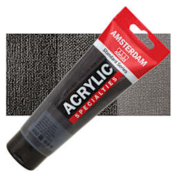 Amsterdam Standard Series Acrylic - Metallic Black, 120 ml tube with swatch