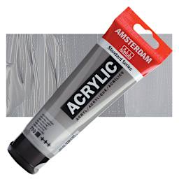 Amsterdam Standard Series Acrylic Paint - Neutral Gray, 120 ml and swatch
