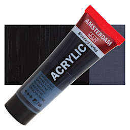 Amsterdam Standard Series Acrylic - Paynes Gray, 20 ml Tube and swatch