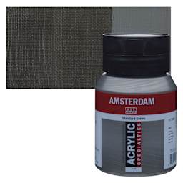 Amsterdam Standard Series Acrylic - Graphite, 500 ml bottle and swatch