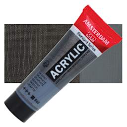 Amsterdam Standard Series Acrylic - Graphite, 20 ml Tube and swatch