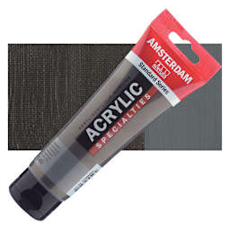 Amsterdam Standard Series Acrylic Paint - Graphite, 120 ml tube and swatch