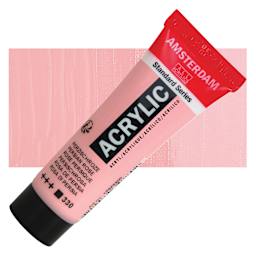Amsterdam Standard Series Acrylic - Persian Rose, 20 ml Tube and swatch