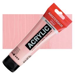 Amsterdam Standard Series Acrylic Paint - Persian Rose, 120 ml tube and swatch