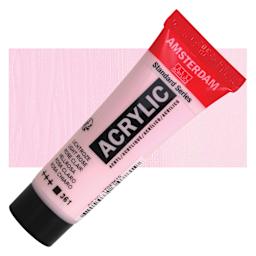 Amsterdam Standard Series Acrylic - Light Rose, 20 ml Tube and swatch