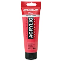 Amsterdam Standard Series Acrylic - Metallic Red, 120 ml tube