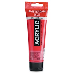Amsterdam Standard Series Acrylic - Transparent Red Medium, 120 ml tube