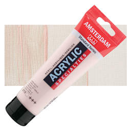 Amsterdam Standard Series Acrylic Paint - Pearl Red, 120 ml tube and swatch