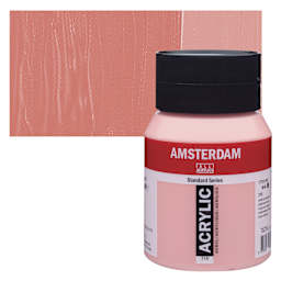 Amsterdam Standard Series Acrylic - Venetian Rose, 500 ml bottle and swatch