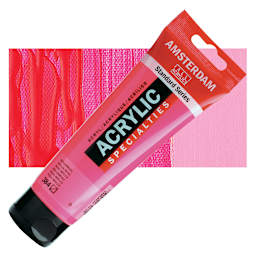 Amsterdam Standard Series Acrylic Paint - Reflex Rose, 120 ml Tube and swatch