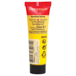 Amsterdam Standard Series Acrylic - Primary Yellow, 20 ml Tube back