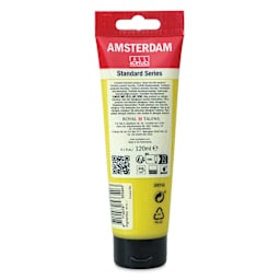 Amsterdam Standard Series Acrylic - Metallic Yellow, 120 ml tube, back