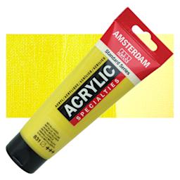 Amsterdam Standard Series Acrylic - Metallic Yellow, 120 ml tube with swatch