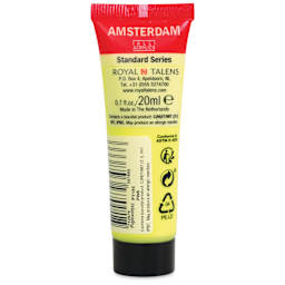 Amsterdam Standard Series Acrylic - Nickel Titanium Yellow, 20 ml Tube back