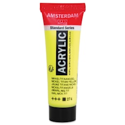 Amsterdam Standard Series Acrylic - Nickel Titanium Yellow, 20 ml Tube