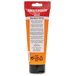 Amsterdam Standard Series Acrylic - Azo Orange, 250 ml Tube back
