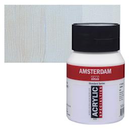 Amsterdam Standard Series Acrylic - Pearl Blue, 500 ml bottle and swatch