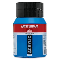Amsterdam Standard Series Acrylic - Primary Cyan, 500 ml, Bottle (Front)