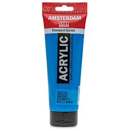 Amsterdam Standard Series Acrylic - Primary Cyan, 250 ml, Tube (Front)