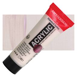 Amsterdam Standard Series Acrylic - Pearl Violet, 20 ml Tube and swatch