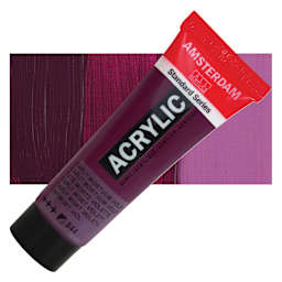 Amsterdam Standard Series Acrylic - Caput Mortuum Violet, 20 ml Tube and swatch