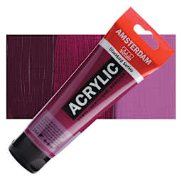 Amsterdam Standard Series Acrylic Paint - Caput Mortuum Violet, 120 ml tube and swatch