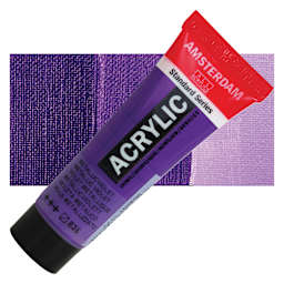 Amsterdam Standard Series Acrylic - Metallic Violet, 20 ml Tube and swatch