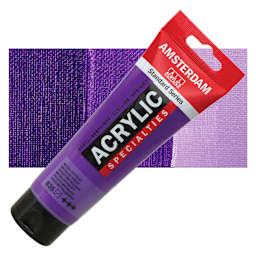 Amsterdam Standard Series Acrylic - Metallic Violet, 120 ml tube with swatch