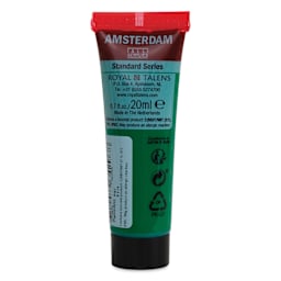 Amsterdam Standard Series Acrylic - Permanent Green Deep, 20 ml Tube back