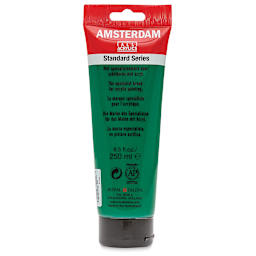 Amsterdam Standard Series Acrylic - Permanent Green Deep, 250 ml Tube back