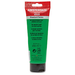 Amsterdam Standard Series Acrylic - Permanent Green Light, 250 ml Tube back