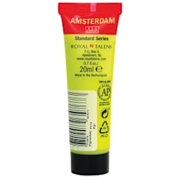 Amsterdam Standard Series Acrylic - Greenish Yellow, 20 ml Tube back