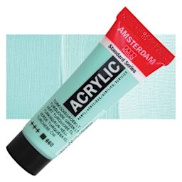 Amsterdam Standard Series Acrylic - Turquoise Green Light, 20 ml Tube and swatch