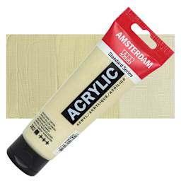Amsterdam Standard Series Acrylic Paint - Naples Yellow Green, 120 ml tube and swatch