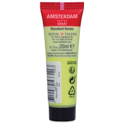 Amsterdam Standard Series Acrylic - Yellowish Green Light, 20 ml Tube back