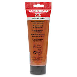 Amsterdam Standard Series Acrylic - Burnt Sienna, 250 ml Tube back