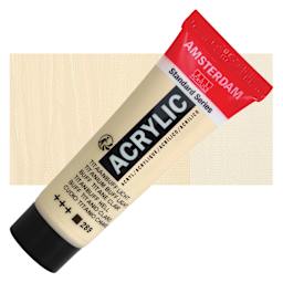 Amsterdam Standard Series Acrylic - Titanium Buff Light, 20 ml Tube and swatch