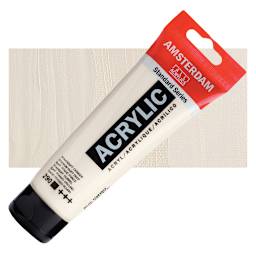 Amsterdam Standard Series Acrylic Paint - Titanium Buff Deep, 120 ml Tube and swatch